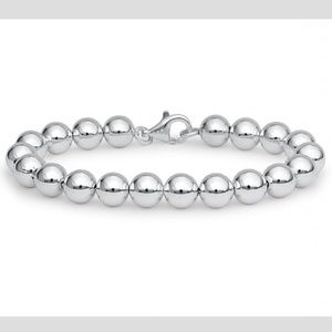 Blue Nile Sterling Silver Bead Bracelet